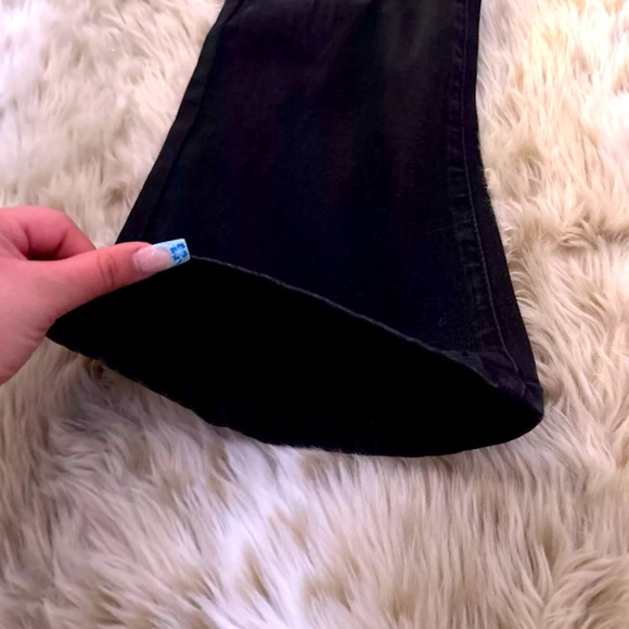 Black Denim Ripped Jeans. Teen size L. - Picture 4 of 6